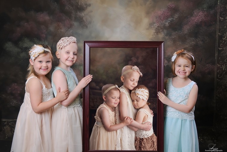 Image of Rylie, Rheann and Ainsley, three young cancer survivors