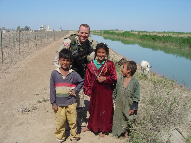 Dan Nevins just outside Balad, Iraq