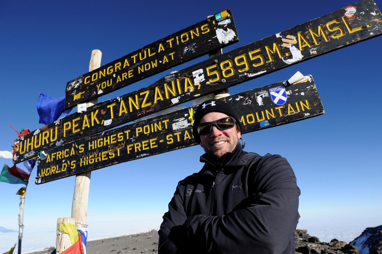 Nevins is unstoppable! After removing his second leg, he climbed Mt. Kilimanjaro.