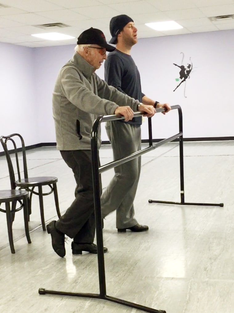 Arne Mayala, 85, learns to tap dance