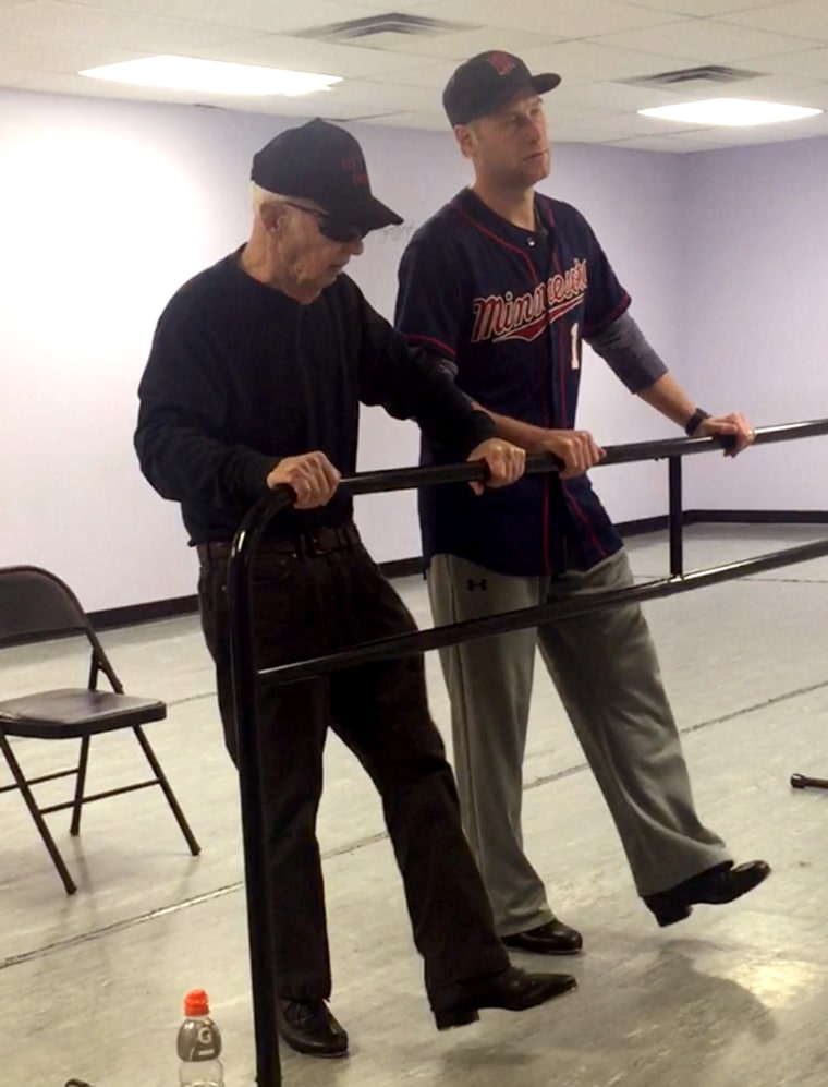 Arne Mayala, 85, learns to tap dance