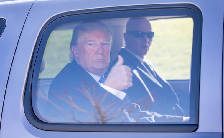 Image: GOP Presidential Candidate Donald Trump Campaigns In Wisconsin On Day Of State's Primary