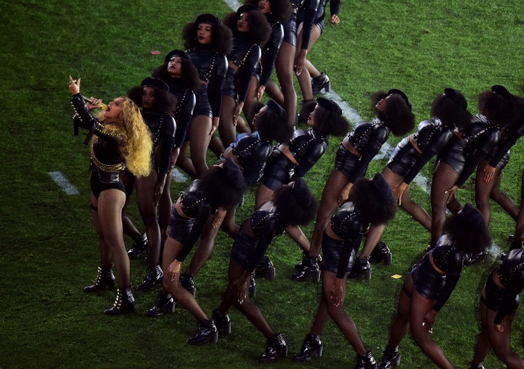 Beyoncé performs during the Pepsi Super Bowl 50 Halftime Show at Levi's Stadium on February 7, 2016 in Santa Clara, California.