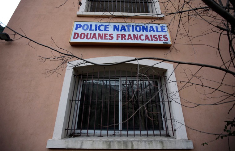 Image: An abandoned border check point is at the French-Italian border in Breil-Sur-Roya, France