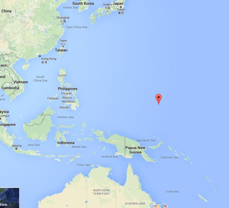 Image: Map showing Chuuk