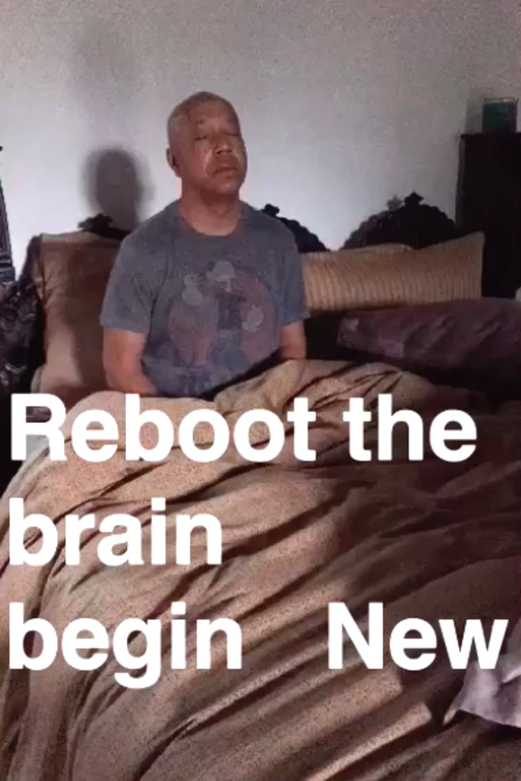 Russell Simmons shares his moments of meditation on snapchat.