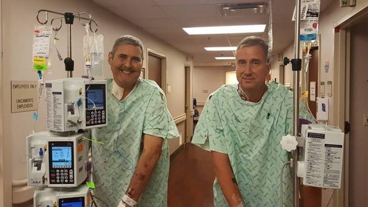 A veteran loses 25 pounds to donate a portion of his liver to his former boss.