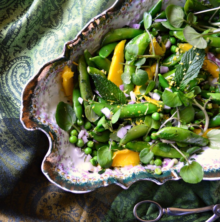 Spring Salad with Sugar Snap Peas and Beets