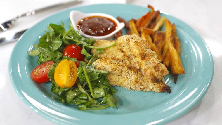 Healthier fish and chips