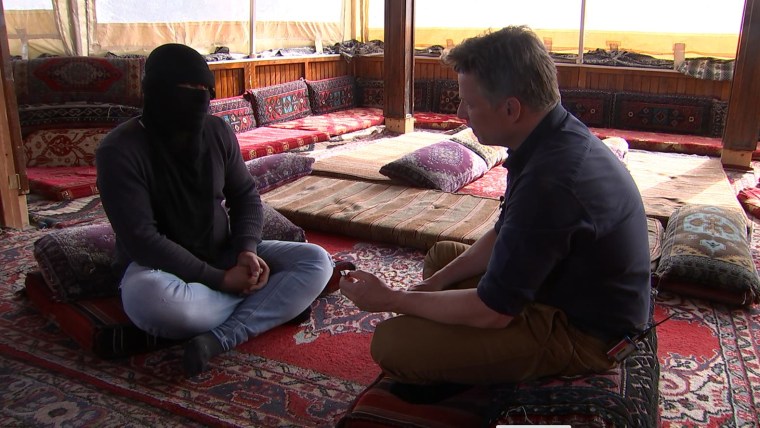 Image: Alleged ISIS defector and Richard Engel