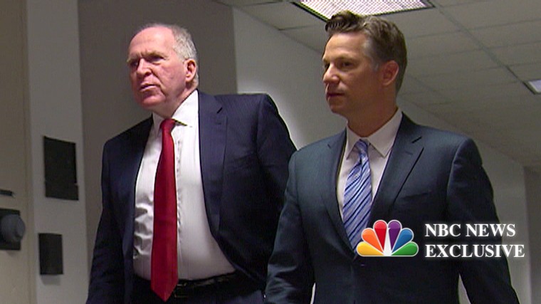 CIA Director John Brennan and NBC News' Richard Engel.