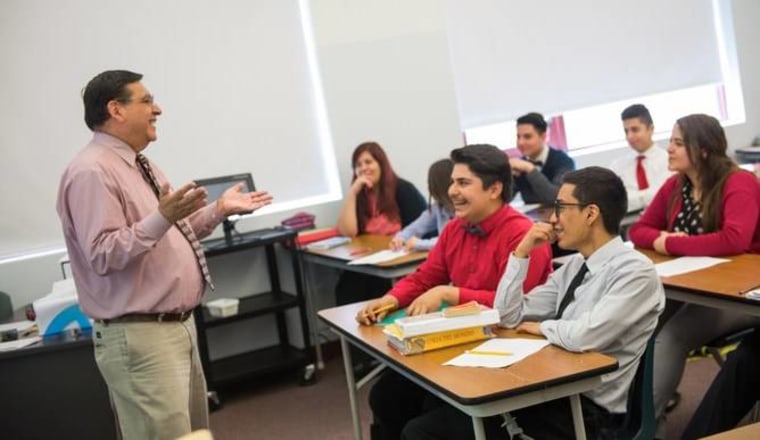 Cristo Rey Jesuit High School in Chicago helps its low-income Hispanic students cover tuition through a work-study program.