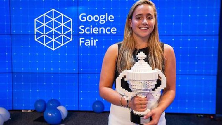 2015 Google Science Fair Grand prize winner Olivia Hallisey, 17, from Connecticut, created a portable, inexpensive diagnostic test for Ebola that doesn't require refrigeration.