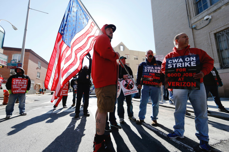 Image: Verizon strike U.S. East Coast states