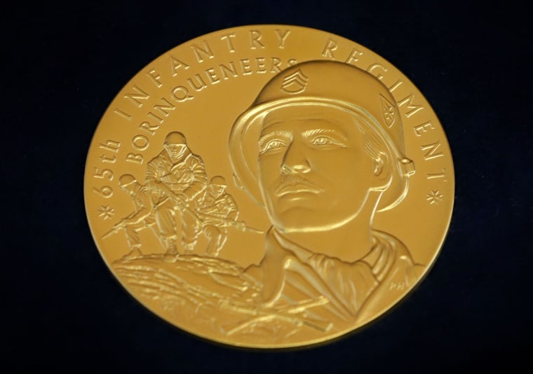 Image: Congressional Gold Medal Awarded To Puerto Rican Military Unit At US Capitol