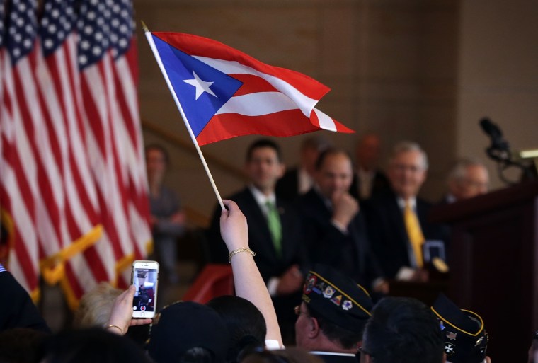 Image: Congressional Gold Medal Awarded To Puerto Rican Military Unit At US Capitol