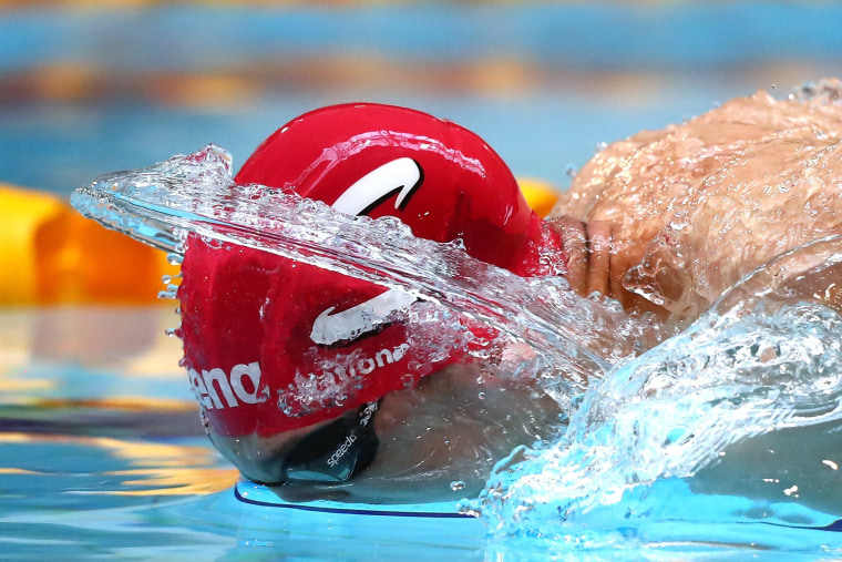 Image: Zak Logue of Great Britain competes in the Men's 400 Individual Medley