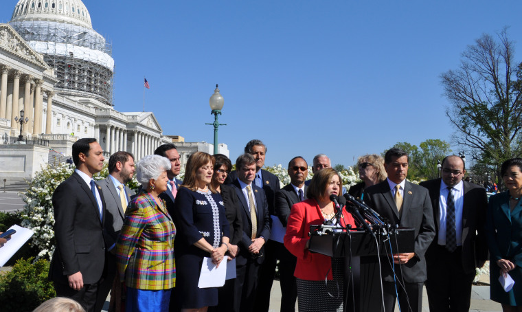 The Congressional Hispanic Caucus Asian Pacific American Caucus and others defend President Barack Obama's immigration executive action programs, DACA and DAPA, in advance of Monday's oral arguments in a Supreme Court case challenging the programs.