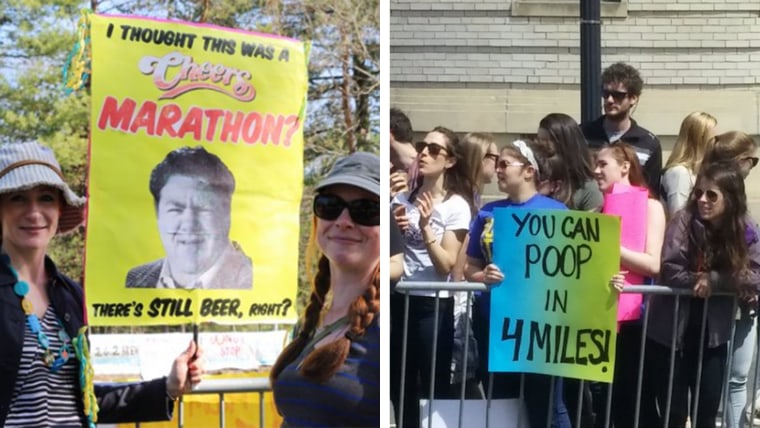 boston marathon signs