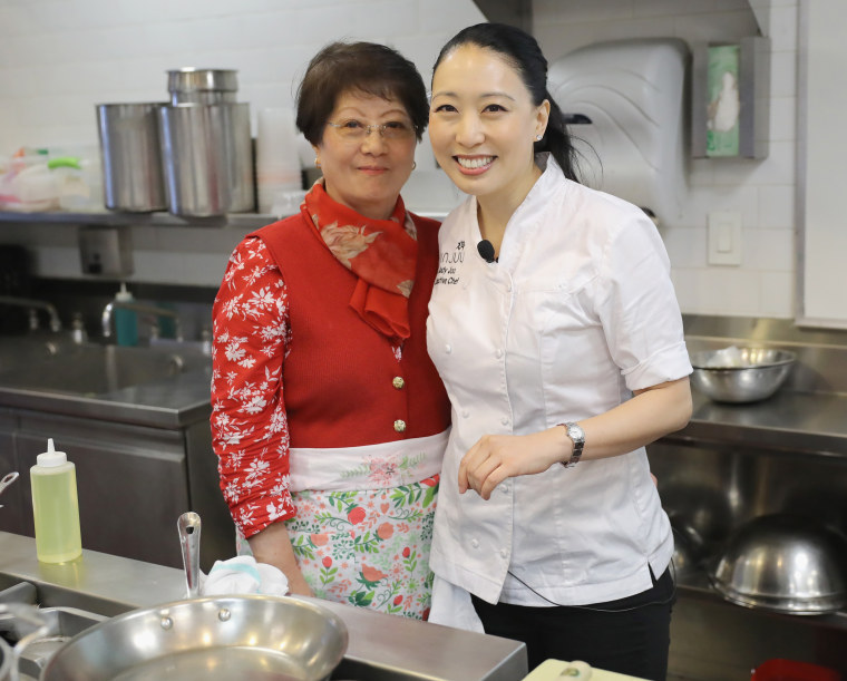 Chef Judy Joo and her mom