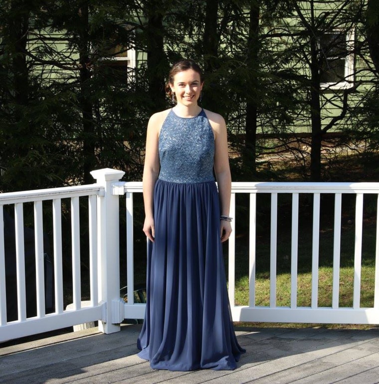 Jillian Danton wearing Catherine's dress on Friday, April 15th