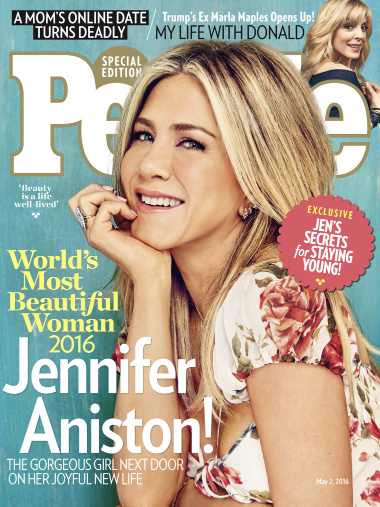 Jennifer Aniston is on the cover of People's World's Most Beautiful Issue