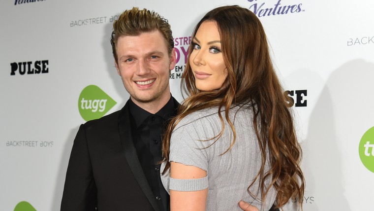 Nick Carter, left, and Lauren Kitt