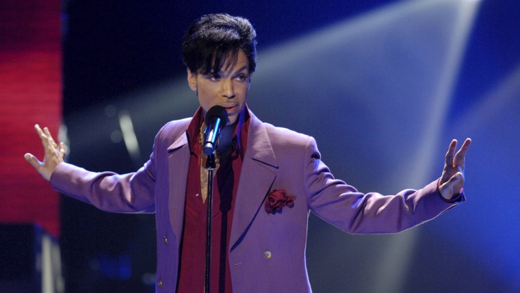 Prince performing during "American Idol" finale at Kodak Theater in Hollywood.