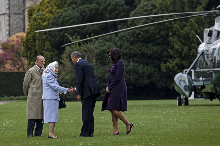 President Obama And The First Lady Lunch With The Queen and Prince Philip