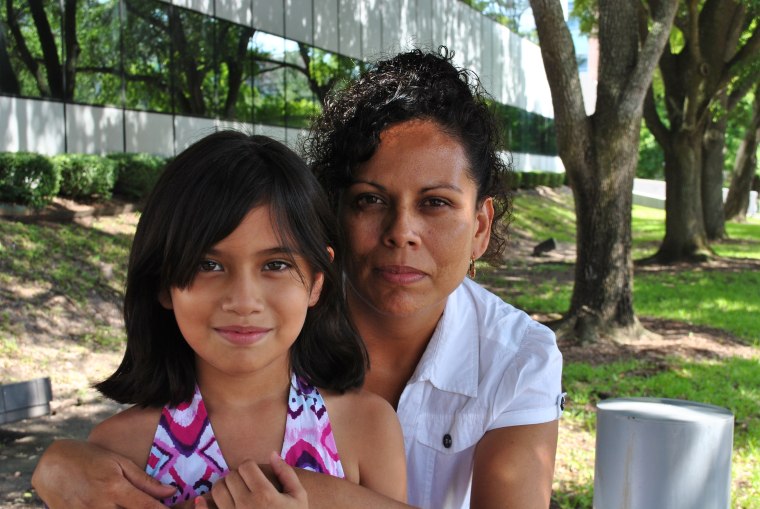 One of Maria Lopez's biggest fears is being deported and separated from her 12-year-old daughter, who is a U.S. citizen. Lopez, from Houston, TX, would be eligible for deportation relief and a work permit under a program for undocumented parents of U.S. citizens and lawful permanent residents that Obama announced in November 2014. The Supreme Court will hear oral arguments Monday to decide the fate of the program, which was blocked by a lower court.