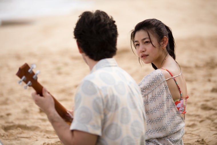 A still from romantic thriller "Pali Road," which is set in Hawaii and features Taiwanese actress Michelle Chen.