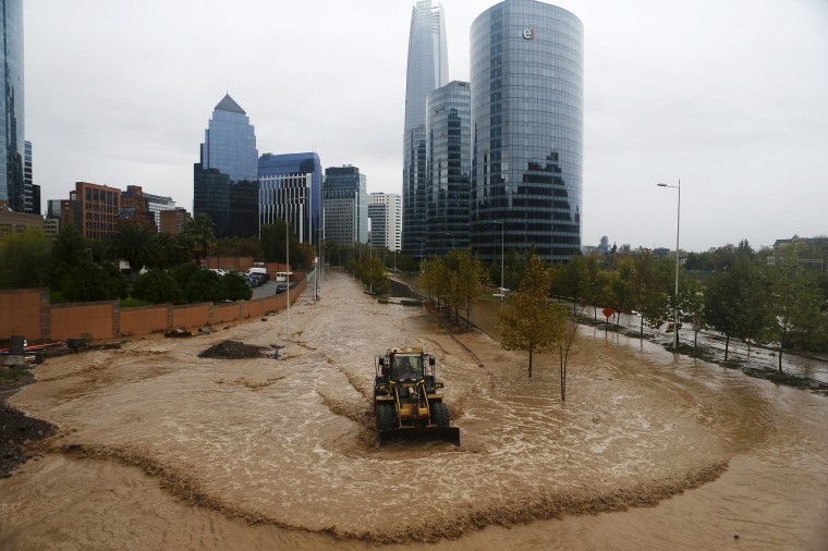 Floods Overwhelm Chile's Capital, Fouling Water Supply