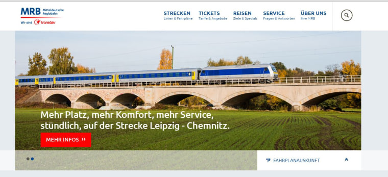 Image: Mitteldeutsche Regiobahn's website