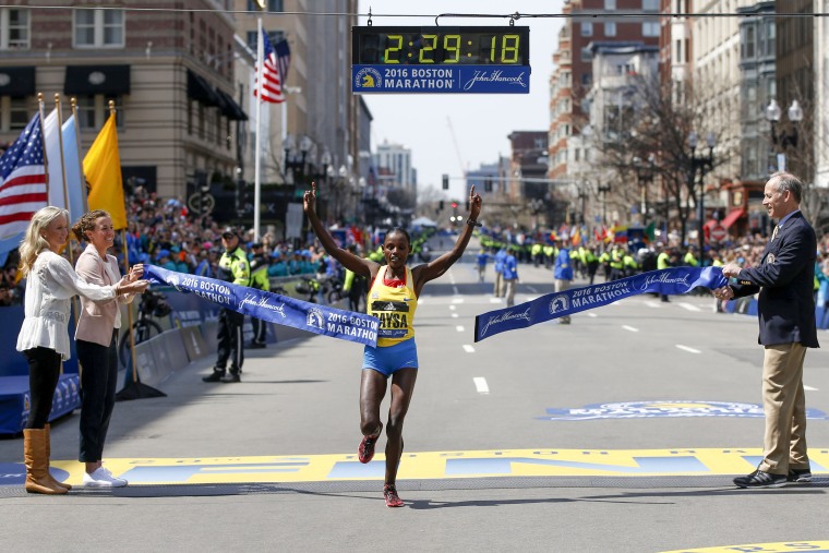 Image: Running: Boston Marathon