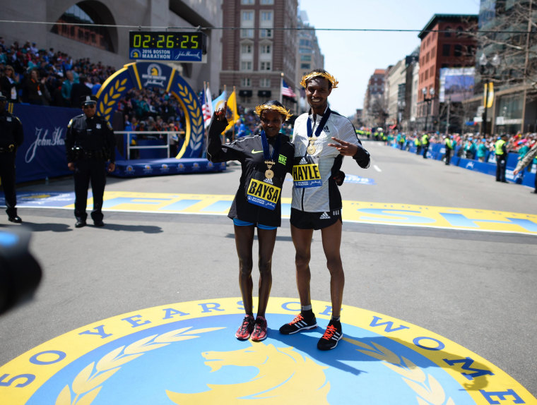 Sweat and Glory: Runners Race to Finish in Boston Marathon
