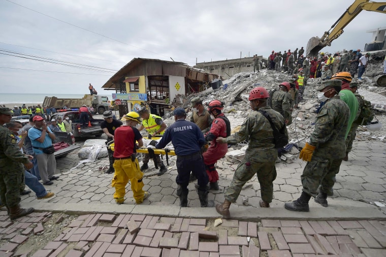 Image: Ecuador quake aftermath