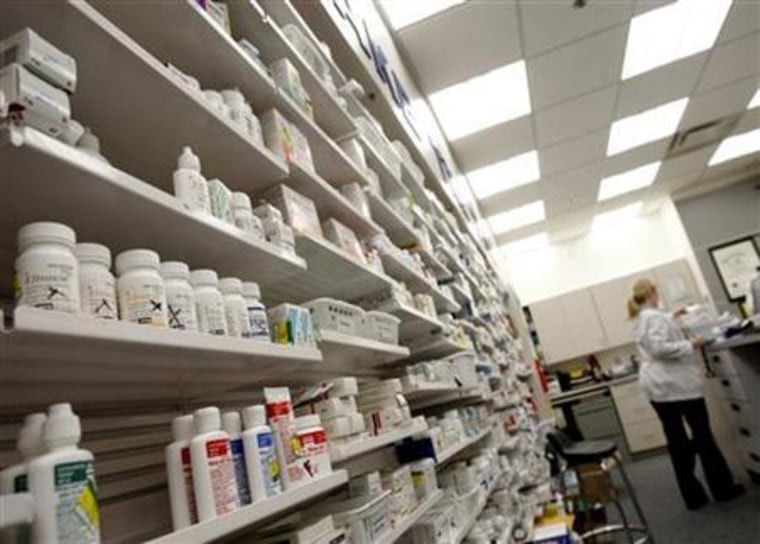 A pharmacist works at a pharmacy in Toronto