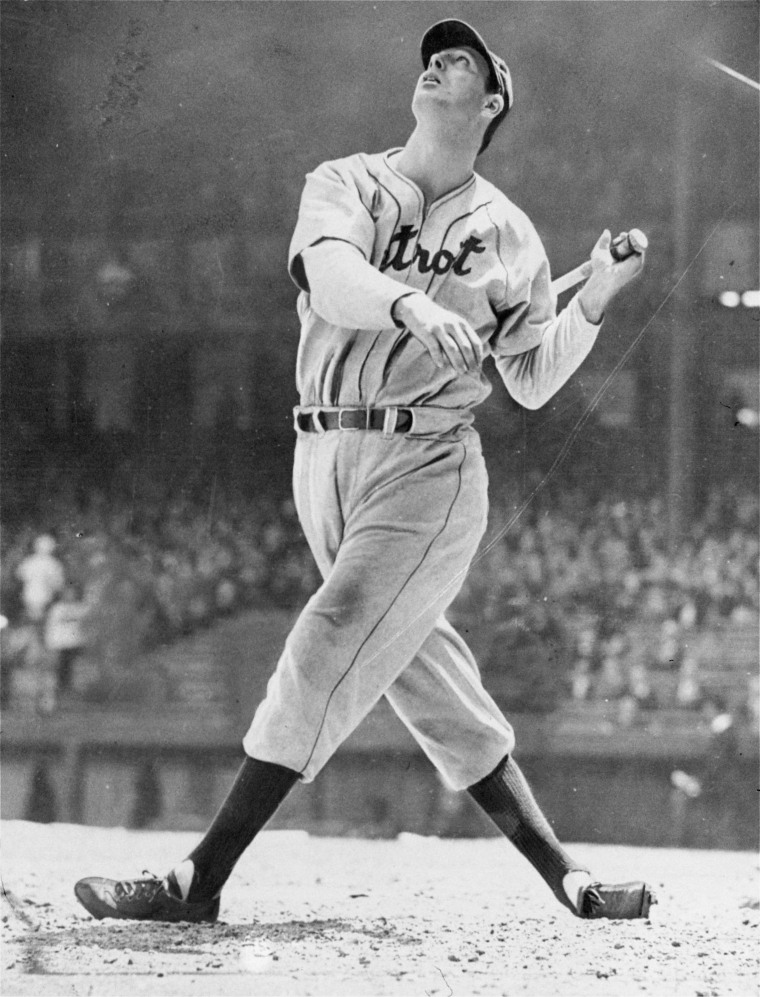 Hank Greenberg, Detroit Tigers outfielder.