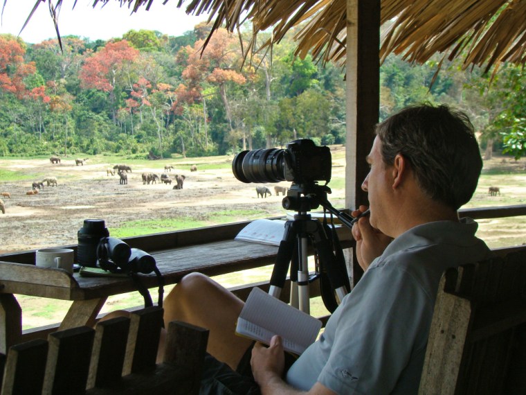 Cristian Samper, CEO of Wildlife Conservation Society, photographed in the Congo in January 2012.