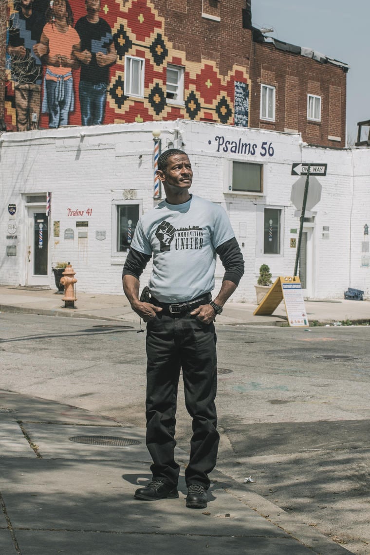 Image: Perry Hopkins voted for the first time at an early voting site in Baltimore