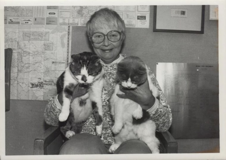 Baker and Taylor library cats with Jan Louch