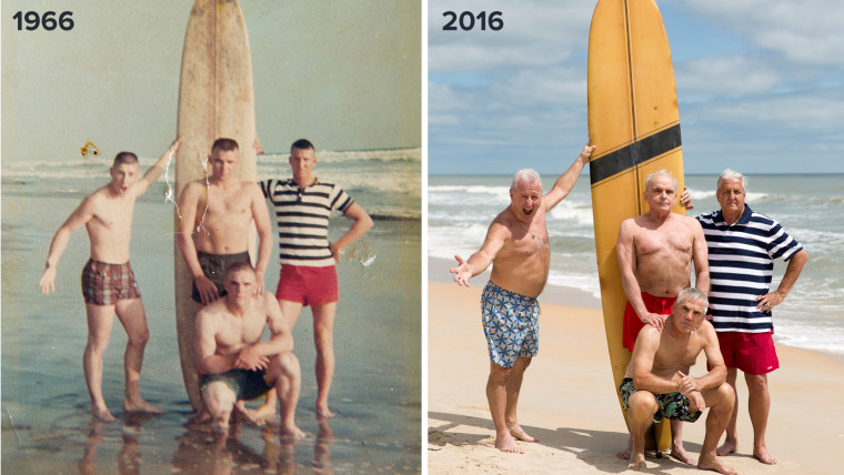 Marines re-create beach pic taken before they left for Vietnam 50