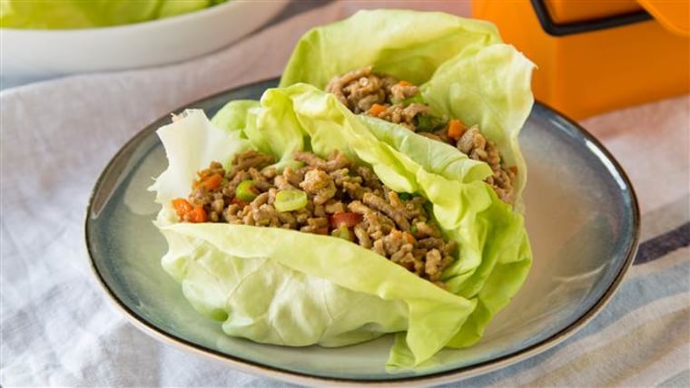 These Asian lettuce wraps can be made ahead