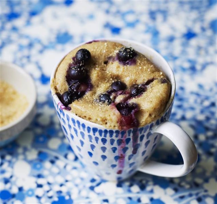 Blueberry muffin mug cake recipe