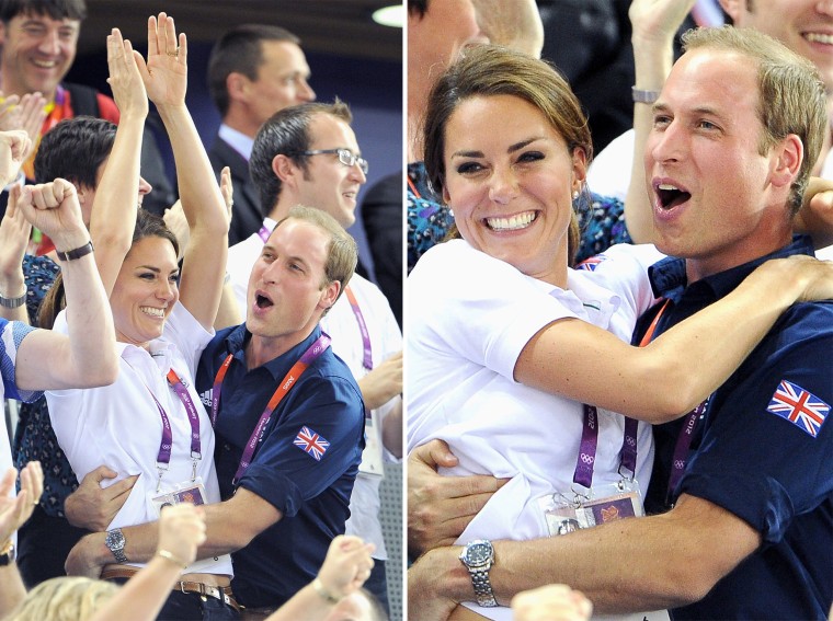 Duchess Kate and Prince William at the 2012 Olympics