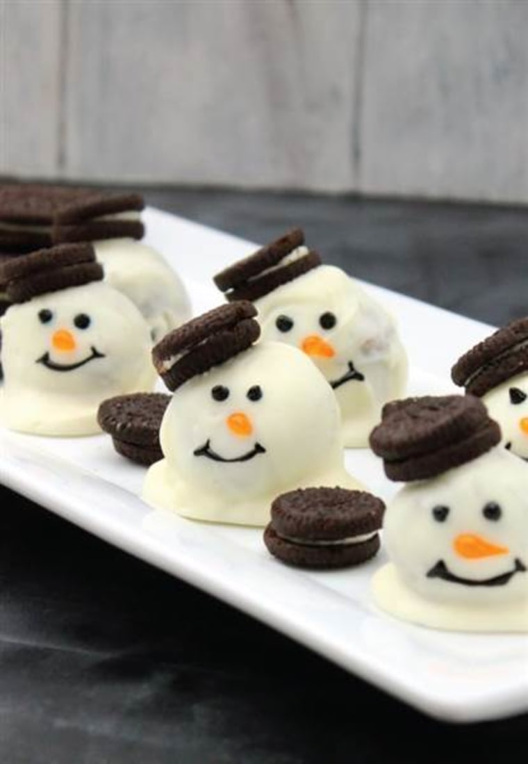 Christmas cookies: Melting snowman cookie balls