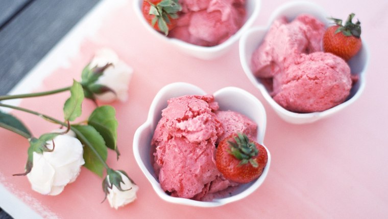 Justin Chapple shares a cooking hack for making almost-instant strawberry ice cream