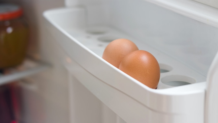 Where to store eggs in the fridge