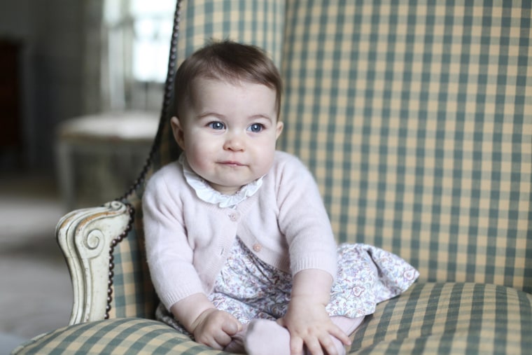 Princess Charlotte in one of several photos taken by her mother, Duchess Kate