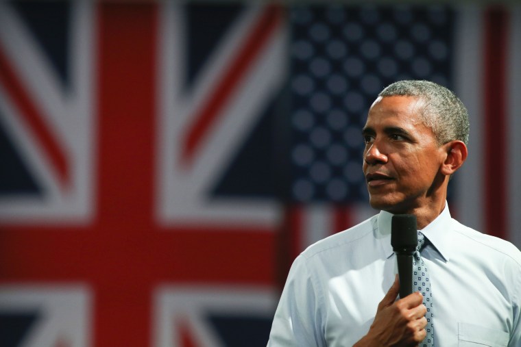 Image: Barack Obama in London on April 23, 2016